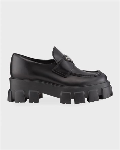 neiman marcus prada loafers|Prada platform loafers.